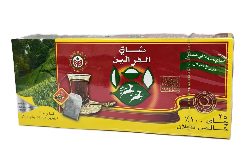 خرید چای سیاه سیلان اکبر ۲۵ عددی قرمز